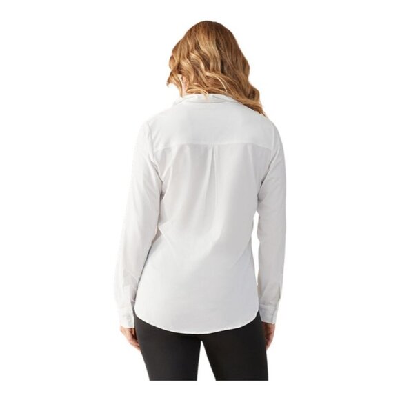 NWT‎ Peach Vanguard Button-Down in White Size XXS - Picture 2 of 8